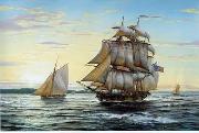 unknow artist Seascape, boats, ships and warships. 65 France oil painting artist